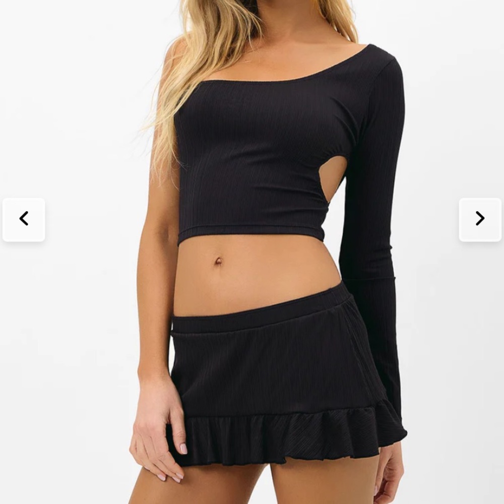 Frankie’s Bikinis Andrea Plisse Skirt